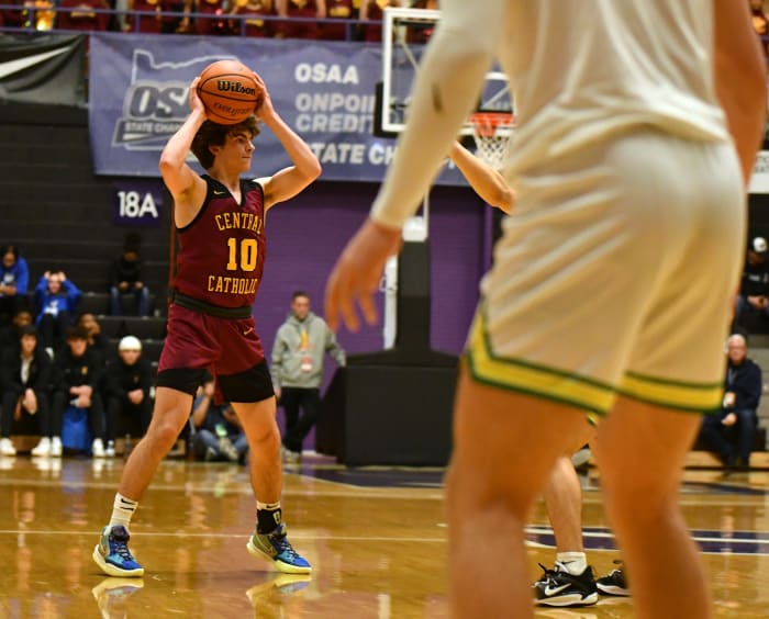 West Linn Central Catholic 6A Oregon boys basketball quarterfinal Taylor Balkom 35